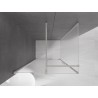 Mexen Velar cabine de douche coulissante 90 x 120 cm, givrée, nickel brossé - 871-090-120-31-97