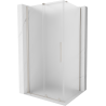 Mexen Velar cabine de douche coulissante 100 x 90 cm, dépoli, nickel brossé - 871-100-090-31-97