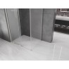 Mexen Velar cabine de douche coulissante 120 x 110 cm, verre dépoli, nickel brossé - 871-120-110-31-97