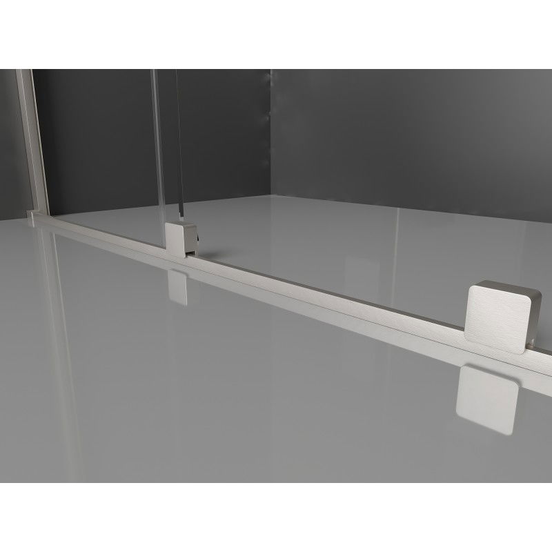 Mexen Velar cabine de douche coulissante 120 x 90 cm, givrée, nickel brossé - 871-120-090-31-97