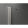 Mexen Velar cabine de douche coulissante 120 x 110 cm, verre dépoli, nickel brossé - 871-120-110-31-97