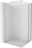 Mexen Velar cabine de douche coulissante 130 x 80 cm, givrée, nickel brossé - 871-130-080-31-97