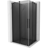 Mexen Velar Duo cabine de douche coulissante 100 x 90 cm, graphite, gris canon brossé - 871-100-090-42-66