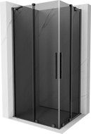 Mexen Velar Duo cabine de douche coulissante 100 x 90 cm, graphite, gris canon brossé - 871-100-090-42-66