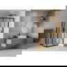 Mexen Rio cabine de douche carrée 70 x 70 cm, transparent, noir - 860-070-070-70-00