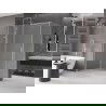 Mexen Velar cabine de douche coulissante 140 x 75 cm, givré, nickel brossé - 871-140-075-31-97