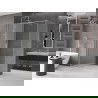 Mexen Velar cabine de douche coulissante 140 x 75 cm, givré, nickel brossé - 871-140-075-31-97