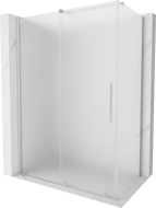 Mexen Velar cabine de douche coulissante 160 x 90 cm, givrée, nickel brossé - 871-160-090-31-97