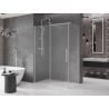 Mexen Velar cabine de douche coulissante 160 x 90 cm, givre, nickel brossé - 871-160-090-31-97