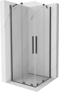Mexen Velar Duo cabine de douche coulissante 90 x 90 cm, transparent, métal canon - 871-090-090-02-95