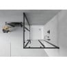 Mexen Rio cabine de douche carrée 80 x 80 cm, transparent, noir + receveur Rio, blanc - 860-080-080-70-00-4510