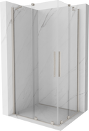 Mexen Velar Duo cabine de douche coulissante 100 x 90 cm, transparent, nickel brossé - 871-100-090-02-97