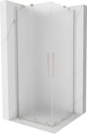 Mexen Velar Duo cabine de douche coulissante 90 x 90 cm, givré, nickel brossé - 871-090-090-32-97