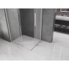 Mexen Velar Duo cabine de douche coulissante 100 x 90 cm, givrée, nickel brossé - 871-100-090-32-97