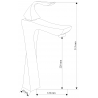 Mexen Estrella robinet de lavabo haut, Or - 72310-50