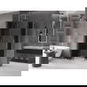 Mexen Velar Duo cabine de douche coulissante 90 x 80 cm, graphite, nickel brossé - 871-090-080-42-97