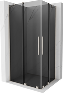 Mexen Velar Duo cabine de douche coulissante 100 x 90 cm, graphite, nickel brossé - 871-100-090-42-97