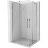 Mexen Velar L Duo cabine de douche coulissante 90 x 80 cm, transparente, chromée - 871-090-080-02-03-01