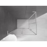 Mexen Velar L Duo cabine de douche coulissante 90 x 80 cm, transparent, chrome - 871-090-080-02-03-01
