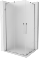 Mexen Velar L Duo cabine de douche coulissante 100 x 90 cm, givré, chrome - 871-100-090-02-33-01