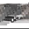Mexen Velar L Duo cabine de douche coulissante 100 x 90 cm, givrée, blanche - 871-100-090-02-33-20