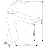 Mexen Estrella R02 ensemble pour baignoire, chrome - 72303R02-00