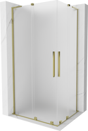 Mexen Velar L Duo cabine de douche coulissante 100 x 90 cm, givre, or - 871-100-090-02-33-50