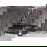 Mexen Velar L Duo cabine de douche coulissante 90 x 80 cm, transparent, or rose - 871-090-080-02-03-60