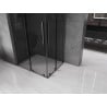 Mexen Velar L Duo cabine de douche coulissante 90 x 80 cm, graphite, gris canon brossé - 871-090-080-02-43-66