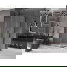 Mexen Velar L Duo cabine de douche coulissante 100 x 90 cm, givrée, gun gray brossé - 871-100-090-02-33-66