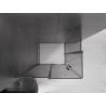 Mexen Velar L Duo cabine de douche coulissante 100 x 90 cm, graphite, gris canon brossé - 871-100-090-02-43-66