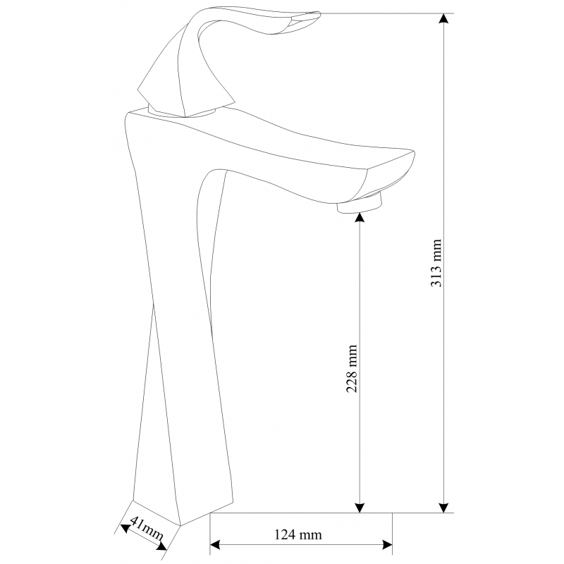 Mexen Estrella R02 ensemble pour baignoire, noir - 72313R02-70