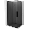Mexen Velar L Duo cabine de douche coulissante 90 x 80 cm, graphite, noir - 871-090-080-02-43-70