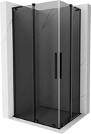 Mexen Velar L Duo cabine de douche coulissante 90 x 80 cm, graphite, noir - 871-090-080-02-43-70
