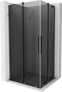 Mexen Velar L Duo cabine de douche coulissante 100 x 90 cm, graphite, gun metal - 871-100-090-02-43-95