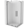 Mexen Velar L Duo cabine de douche coulissante 100 x 90 cm, givre, métal canon - 871-100-090-02-33-95