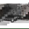 Mexen Velar L Duo cabine de douche coulissante 100 x 90 cm, graphite, gun metal - 871-100-090-02-43-95