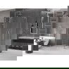 Mexen Velar L Duo cabine de douche coulissante 100 x 90 cm, transparent, nickel brossé - 871-100-090-02-03-97