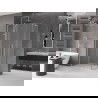 Mexen Velar L Duo cabine de douche coulissante 90 x 80 cm, givré, nickel brossé - 871-090-080-02-33-97