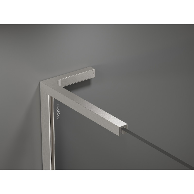 Mexen Velar L Duo cabine de douche coulissante 100 x 90 cm, graphite, nickel brossé - 871-100-090-02-43-97
