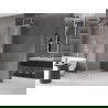 Mexen Velar paroi de douche rabattable Walk-in 85 x 200 cm, verre dépoli 8 mm, chrome - 871-085-000-33-01