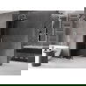 Mexen Velar paroi de douche rétractable Walk-in 85 x 200 cm, graphite 8 mm, chrome - 871-085-000-43-01