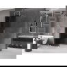 Mexen Velar paroi de douche coulissante Walk-in 140 x 200 cm, graphite 8 mm, chrome - 871-140-000-43-01