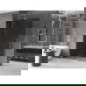 Mexen Velar paroi de douche coulissante Walk-in 140 x 200 cm, graphite 8 mm, chrome - 871-140-000-43-01