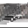 Mexen Velar paroi de douche coulissante Walk-in 90 x 200 cm, verre dépoli 8 mm, blanche - 871-090-000-33-20