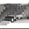 Mexen Velar paroi de douche coulissante Walk-in 80 x 200 cm, verre dépoli 8 mm, blanc - 871-080-000-33-20