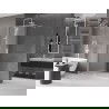 Mexen Velar paroi de douche coulissante Walk-in 140 x 200 cm, dépoli 8 mm, blanche - 871-140-000-33-20