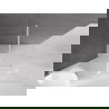 Mexen Velar paroi de douche coulissante Walk-in 130 x 200 cm, verre dépoli 8 mm, blanc - 871-130-000-33-20