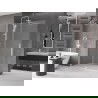 Mexen Velar paroi de douche rétractable Walk-in 150 x 200 cm, verre dépoli 8 mm, blanc - 871-150-000-33-20