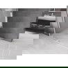 Mexen Velar paroi de douche coulissante Walk-in 140 x 200 cm, dépoli 8 mm, blanche - 871-140-000-33-20
